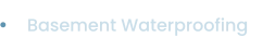 Basement Waterproofing